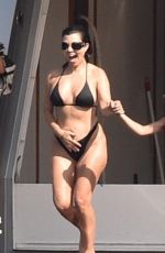 KOURTNEY KARDASHIAN in Bikini at a Yacht in Portofino 05/19/2022