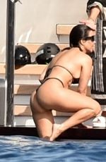 KOURTNEY KARDASHIAN in Bikini at a Yacht in Portofino 05/19/2022