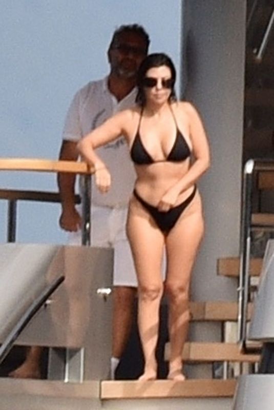 KOURTNEY KARDASHIAN in Bikini at a Yacht in Portofino 05/19/2022