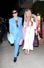 KRIES JENNER Out for Dinner with Friends at Giorgio Baldi in Santa Monica 05/14/2022