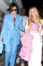 KRIES JENNER Out for Dinner with Friends at Giorgio Baldi in Santa Monica 05/14/2022