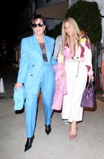 KRIES JENNER Out for Dinner with Friends at Giorgio Baldi in Santa Monica 05/14/2022