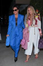 KRIES JENNER Out for Dinner with Friends at Giorgio Baldi in Santa Monica 05/14/2022