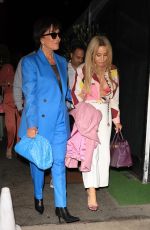 KRIES JENNER Out for Dinner with Friends at Giorgio Baldi in Santa Monica 05/14/2022