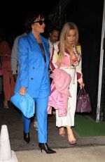 KRIES JENNER Out for Dinner with Friends at Giorgio Baldi in Santa Monica 05/14/2022