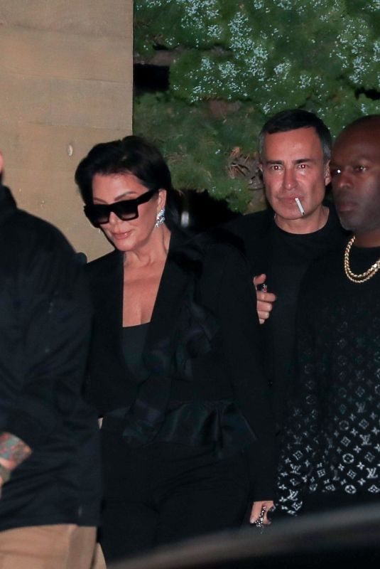 KRIS JENNER and Cory Gamble at Nobu in Malibu 05/06/2022
