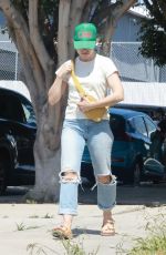 KRISTEN BELL on Ripped Denim Out in Los Feliz 05/19/2022
