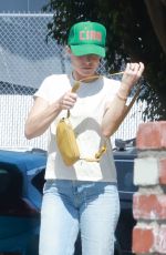 KRISTEN BELL on Ripped Denim Out in Los Feliz 05/19/2022
