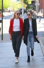KRISTEN STEWART and DYLAN MEYER Out in New York 05/09/2022