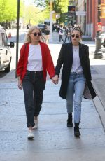 KRISTEN STEWART and DYLAN MEYER Out in New York 05/09/2022