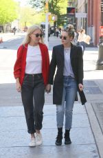 KRISTEN STEWART and DYLAN MEYER Out in New York 05/09/2022