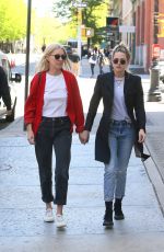 KRISTEN STEWART and DYLAN MEYER Out in New York 05/09/2022