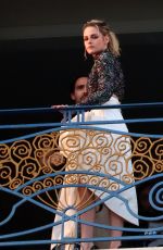 KRISTEN STEWART at a Hotel Balcony in Cannes 05/23/2022