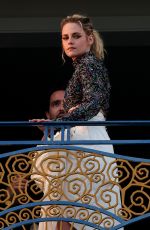 KRISTEN STEWART at a Hotel Balcony in Cannes 05/23/2022