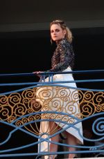 KRISTEN STEWART at a Hotel Balcony in Cannes 05/23/2022