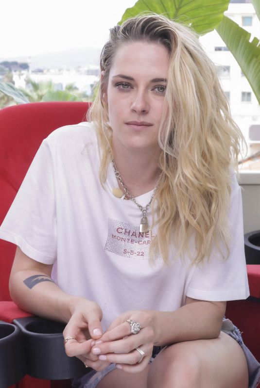 KRISTEN STEWART at an Interview at 2022 Cannes Film Festival 05/23/2022