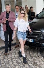 KRISTEN STEWART Leaves Martinez Hotel in Cannes 05/22/2022