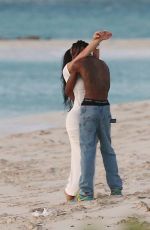 KYLIE JENNER and Travis Scott in Romantic Sunset in Turks and Caicos 05/03/2022