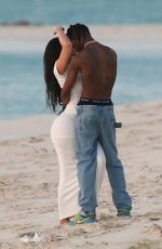 KYLIE JENNER and Travis Scott in Romantic Sunset in Turks and Caicos 05/03/2022