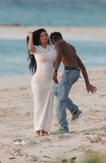 KYLIE JENNER and Travis Scott in Romantic Sunset in Turks and Caicos 05/03/2022