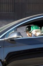 LADY GAGA and boyfriend Michael Polansky Out Driving in Malibu 05/10/2022