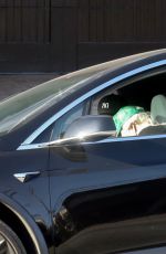 LADY GAGA and boyfriend Michael Polansky Out Driving in Malibu 05/10/2022