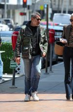 LAETICIA HALLYDAY and Jalil Lespert Out in Los Angeles 05/503/2022