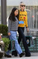 LAETICIA HALLYDAY at Petrossian Restaurant in Los Angeles 05/08/2022