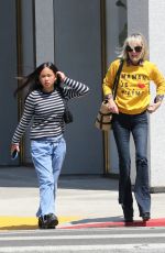 LAETICIA HALLYDAY at Petrossian Restaurant in Los Angeles 05/08/2022