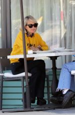 LAETICIA HALLYDAY at Petrossian Restaurant in Los Angeles 05/08/2022