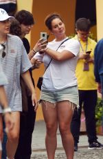 LANA DEL RAY Take Selfies with a Fan in Portofino 05/13/2022