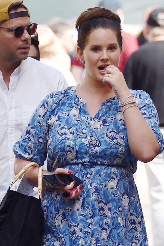 LANA DEL REY Out Shopping in Portofino 05/14/2022