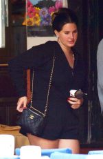 LANA DEL REY with Her Sister CAROLINE GRANT and friend Jason Pickens Out Shopping in Portofino 05/11/2022
