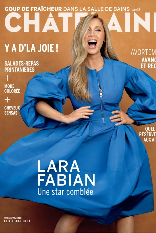 LARA FABIAN for Chatelaine French, March/April 2022