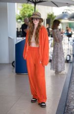 LARSEN THOMPSON Arrives at Hotel Martinez in Cannes 05/20/2022