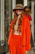 LARSEN THOMPSON Arrives at Hotel Martinez in Cannes 05/20/2022