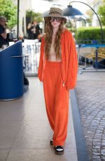 LARSEN THOMPSON Arrives at Hotel Martinez in Cannes 05/20/2022