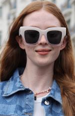 LARSEN THOMPSON in Double Denim Out in Cannes 05/22/2022