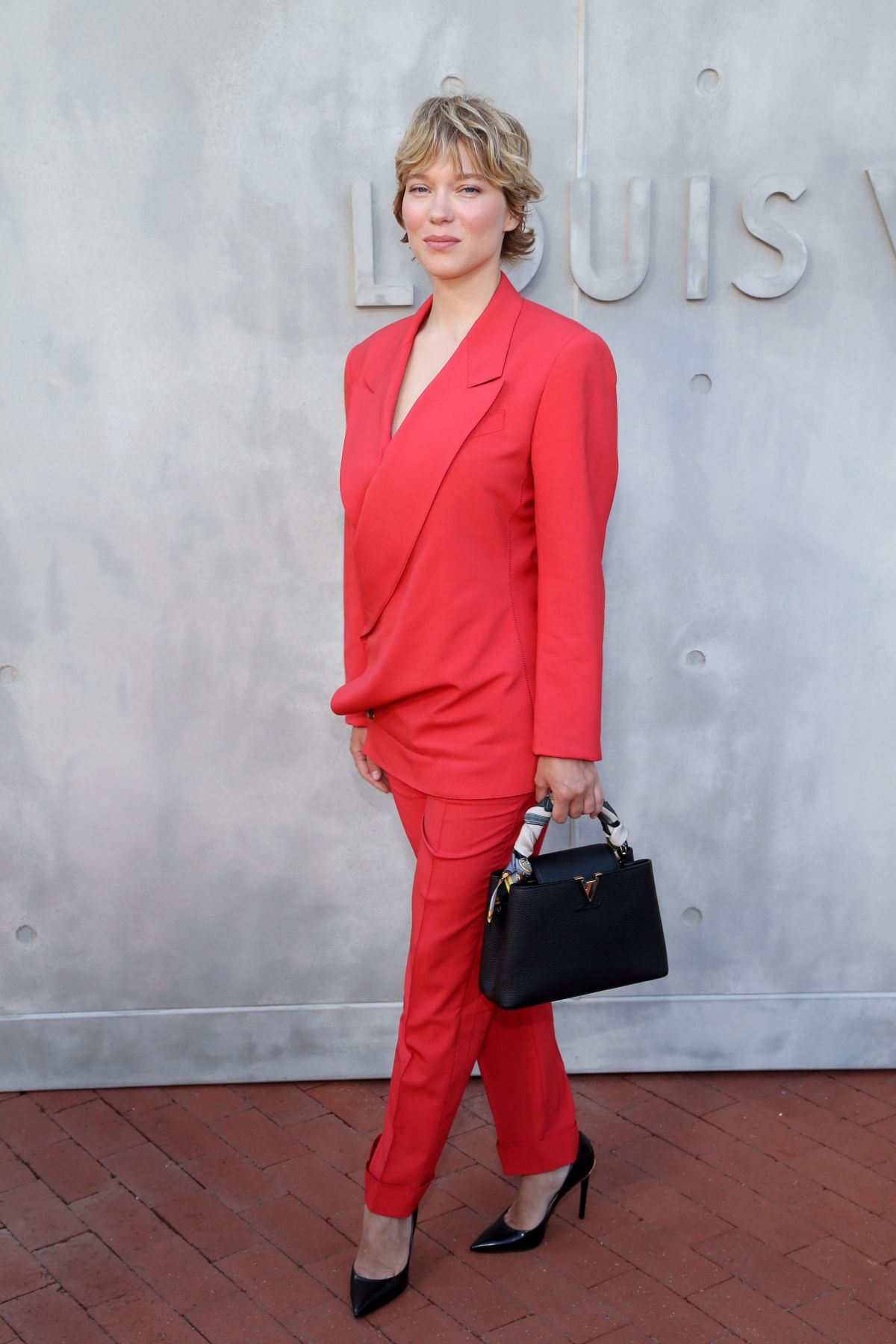 Lea Seydoux attends the Louis Vuitton Womenswear FW 2023-24 show