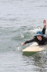 LEIGHTON MEESTER and Adam Brody at a Surfing Session in Malibu 05/10/2022