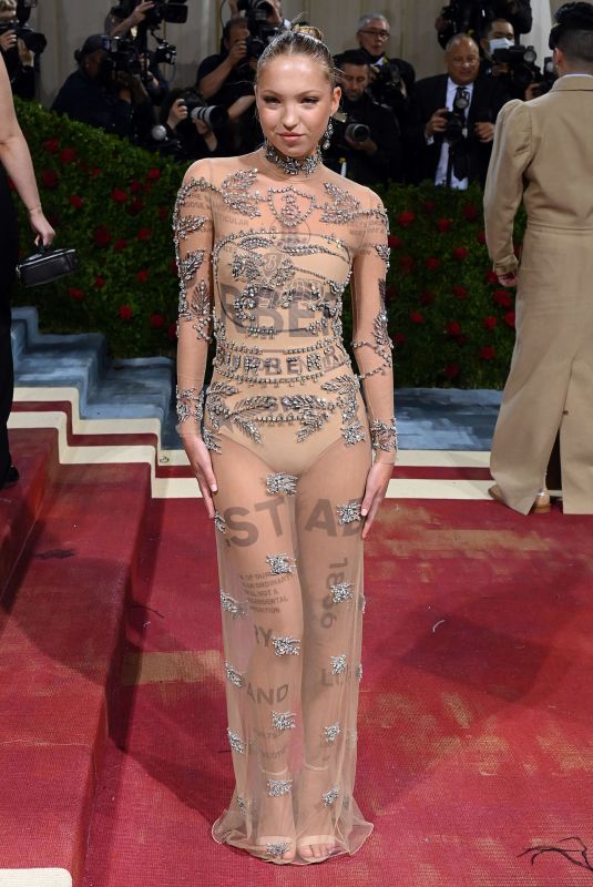 LILA GRACE MOSS at Met Gala Celebrating In America: An Anthology of Fashion in New York 05/02/2022