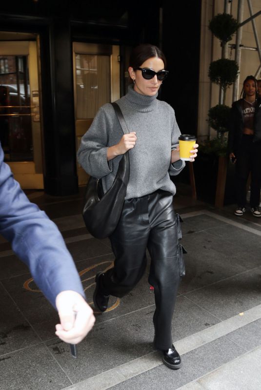LILY ALDRIDGE Leaves Her Hotel in New York 05/03/2022