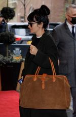 LILY ALLEN Arrives at Carlyle Hotel in New York 05/02/2022