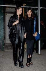 LILY JAMES and GEMMA CHAN Leaves Derek Blasberg