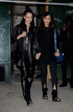 LILY JAMES and GEMMA CHAN Leaves Derek Blasberg