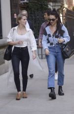 LILY JAMES Out with Friends in New York 04/30/2022