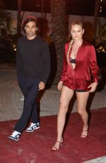 LINDSEY VONN Arrives at Carbone in Miami 05/08/2022