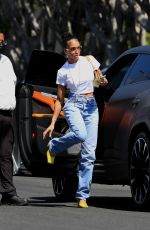 LORI HARVEY Out on Melrose Place in West Hollywood 05/13/2022