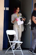 LUCY HALE Arrives on the Set of a New Project in Los Angeles 05/12/2022