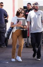 LUCY HALE Heading to the Movie Set in Los Angeles 05/06/2022